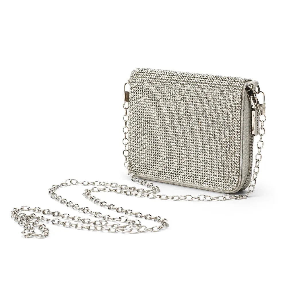 Texas Silver Dazzle Clutch