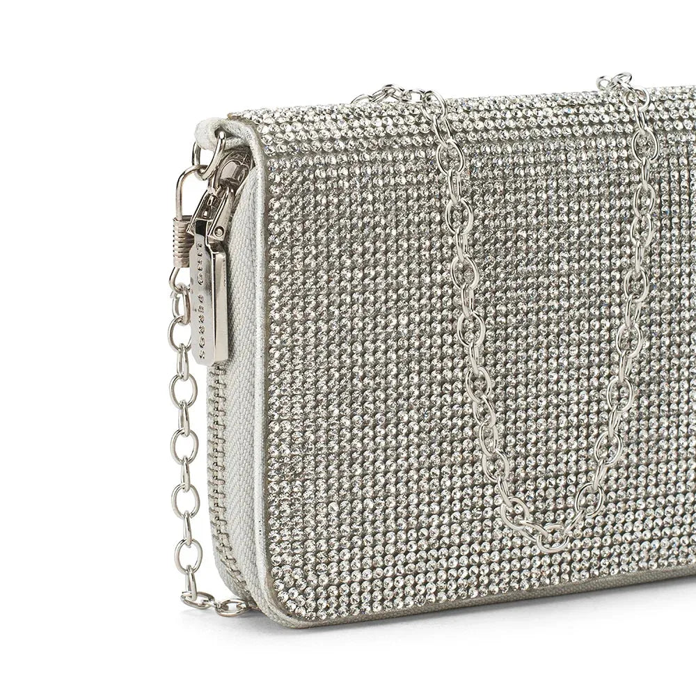 Texas Silver Dazzle Clutch