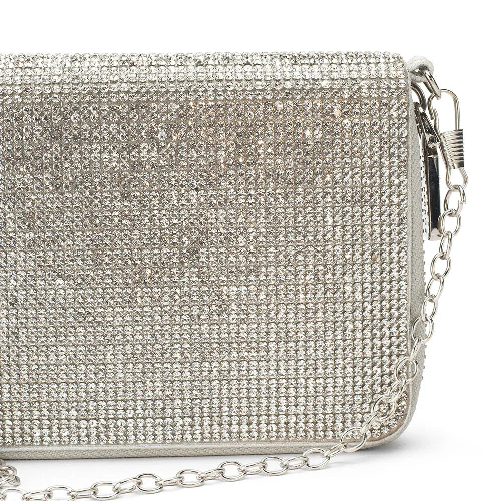 Texas Silver Dazzle Clutch