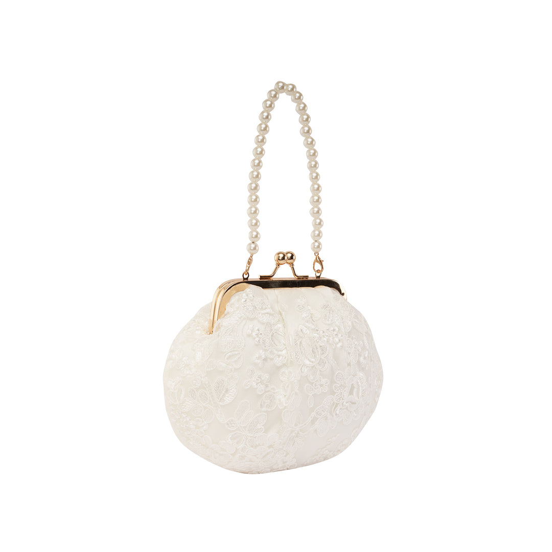 Texas Empress White Potli Bag