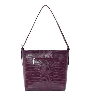 Cross Tote Bag Burgundy